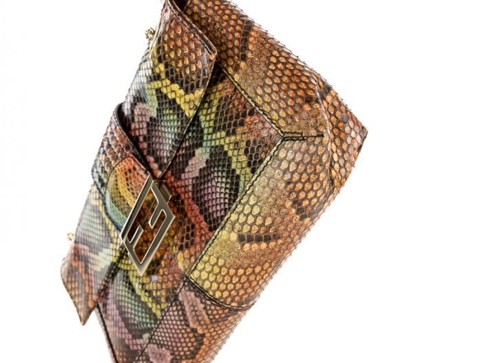 Fendi Python Baugette Bag 