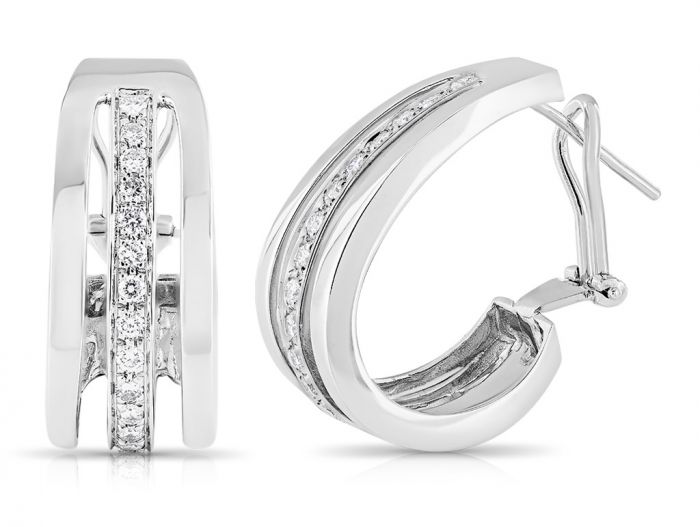 Diamond Hoop Earrings