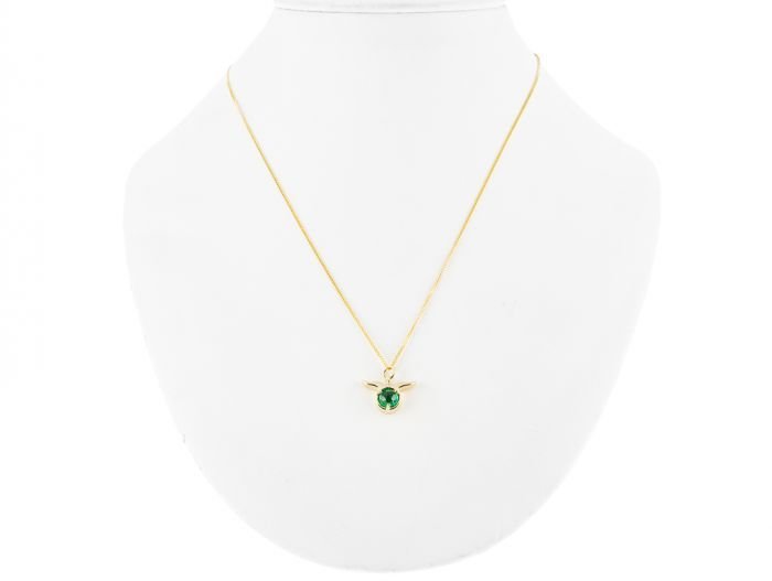 Emerald Pendant on Chain
