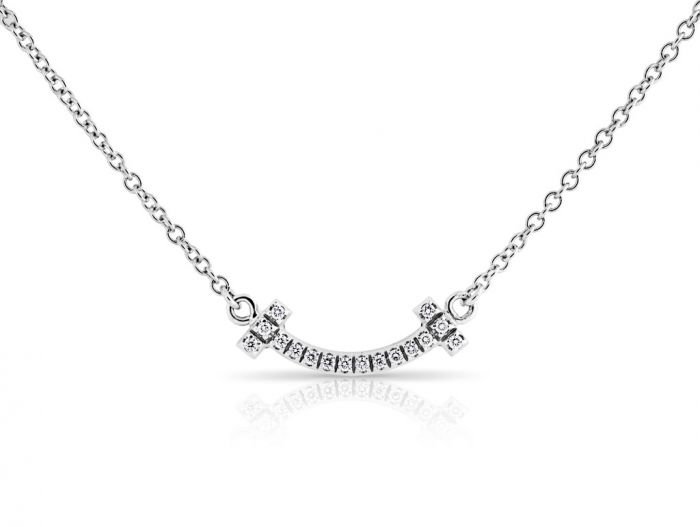 Tiffany T Smile Diamond Necklace