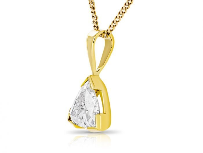 Trilliant Diamond Pendant on Chain - Image 2