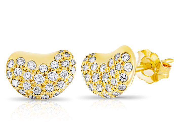 Tiffany & Co Vintage Elsa Peretti Diamond Earrings - Image 2