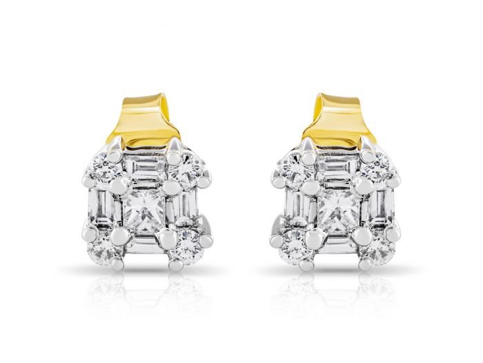 Diamond Cluster Earrings