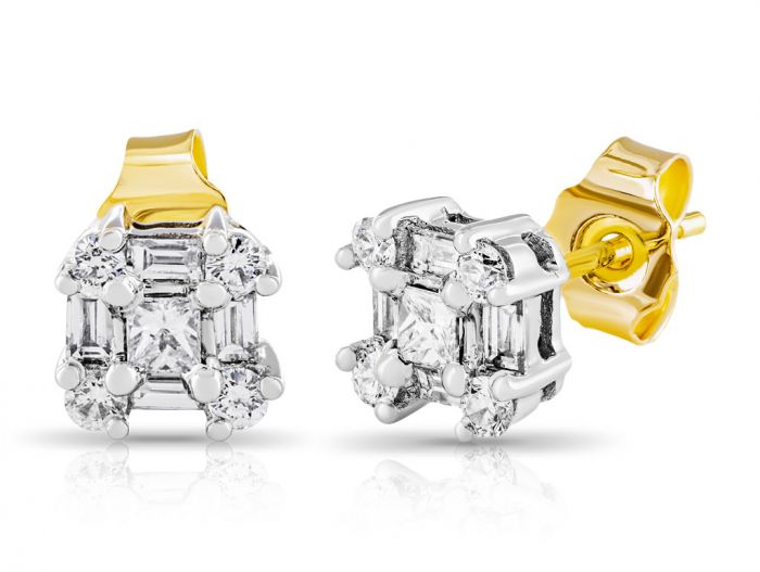 Diamond Cluster Earrings