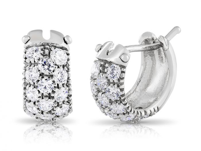 Diamond Hoop Earrings