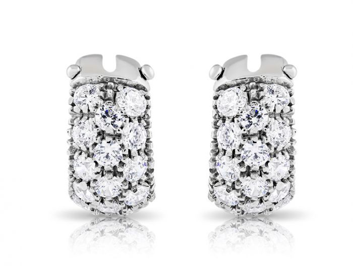 Diamond Hoop Earrings