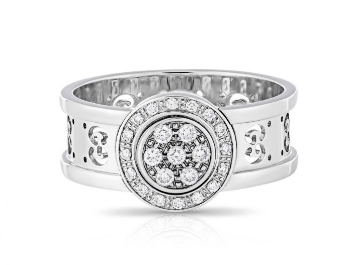 Gucci Icon Swivel Diamond Ring