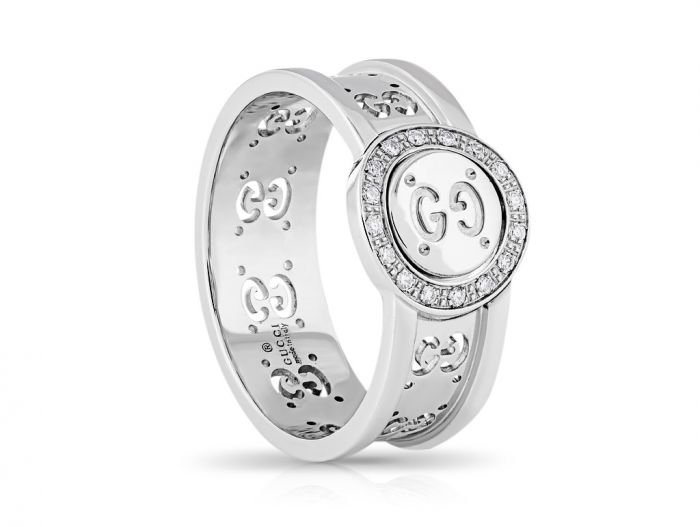 Gucci Icon Swivel Diamond Ring
