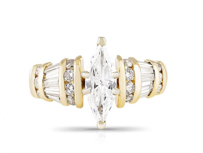 Marquise Cut Diamond Ring