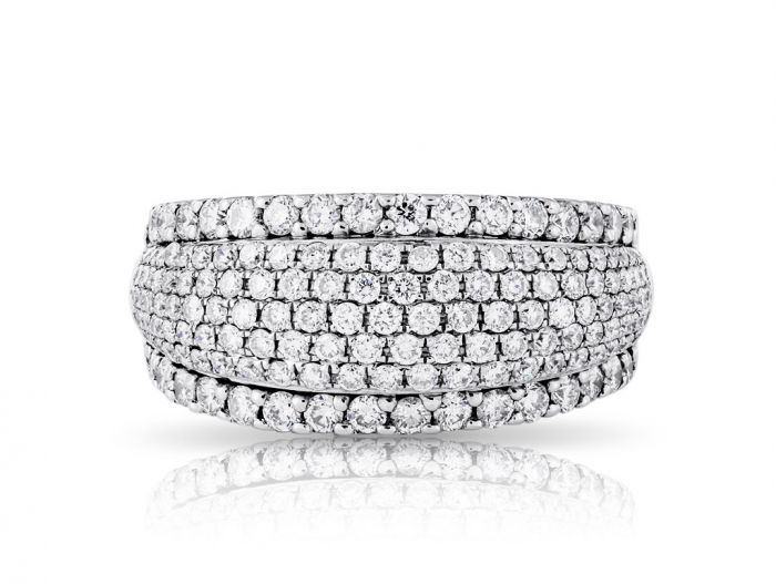 Seven Row Diamond Ring