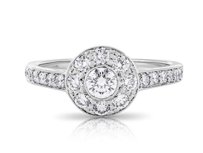 Tiffany & Co Diamond Halo Ring