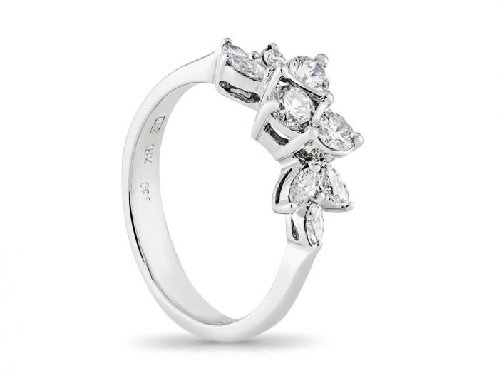 Fancy Diamond Cluster Ring - Image 2