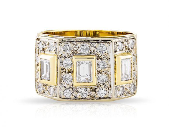 Fancy Diamond Cluster Ring
