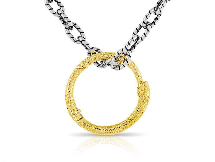 Gucci Snake Ring Pendant on Chain