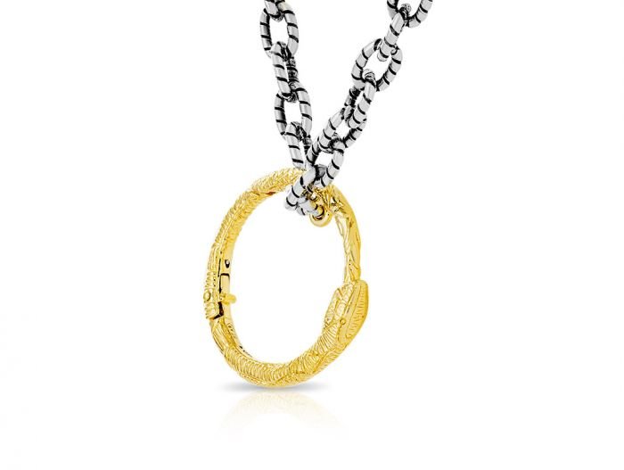 Gucci Snake Ring Pendant on Chain - Image 2