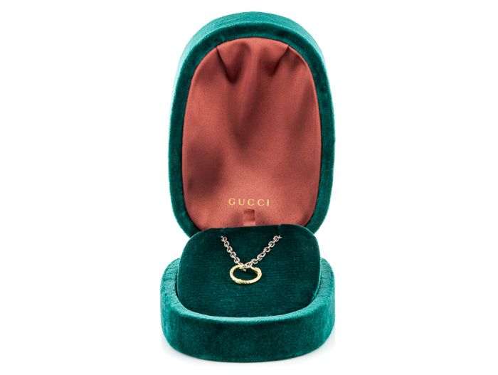 Gucci Snake Ring Pendant on Chain - Image 4
