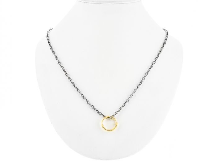 Gucci Snake Ring Pendant on Chain - Image 3