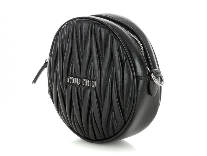 Miu Miu Circle Matelassé Crossbody Bag