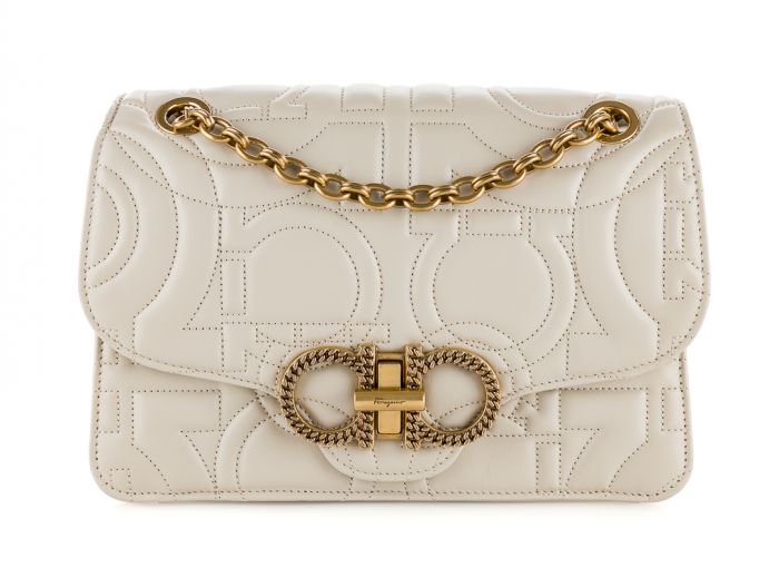 Salvatore Ferragamo Quilted Gangini Flap Bag