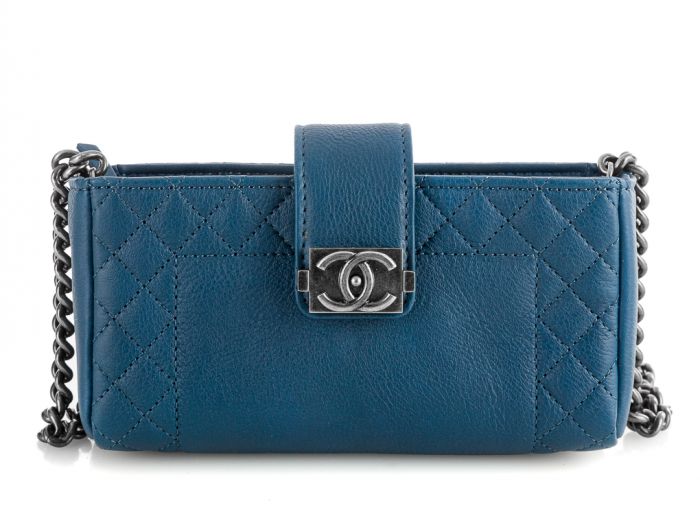 Chanel Boy Reverso Teal Mini Bag