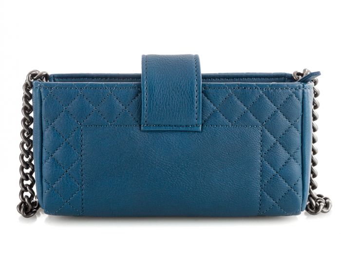 Chanel Boy Reverso Teal Mini Bag - Image 3
