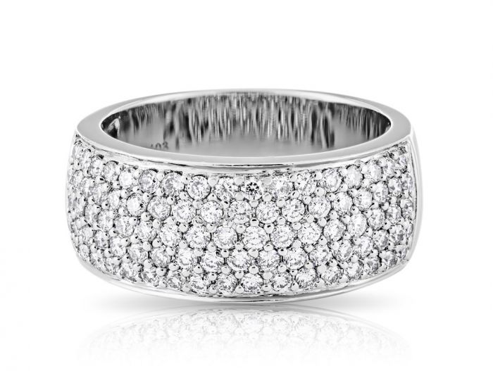 Five Row Diamond Pave RingFive Row Diamond Pave Ring