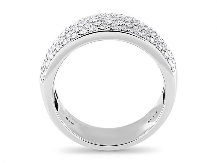 Five Row Diamond Pave Ring