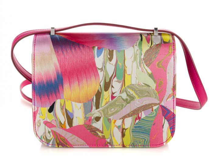 Hermes Constance Limited Edition Marble Silk Bag - Image 3