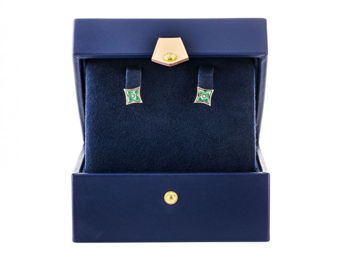 Louis Vuitton Monogram Malachite Earrings - Image 3