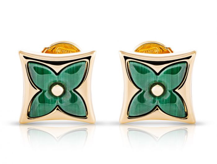 Louis Vuitton Monogram Malachite Earrings