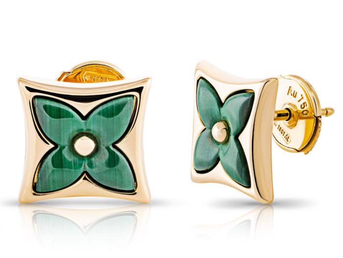 Louis Vuitton Monogram Malachite Earrings - Image 2