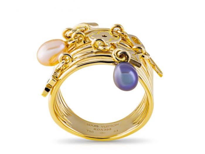 Louis Vuitton Pearl Cocktail Ring - Image 3