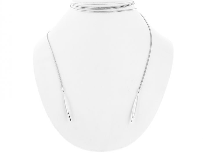 Tiffany & Co Feather Lariat Wrap Necklace - Image 3