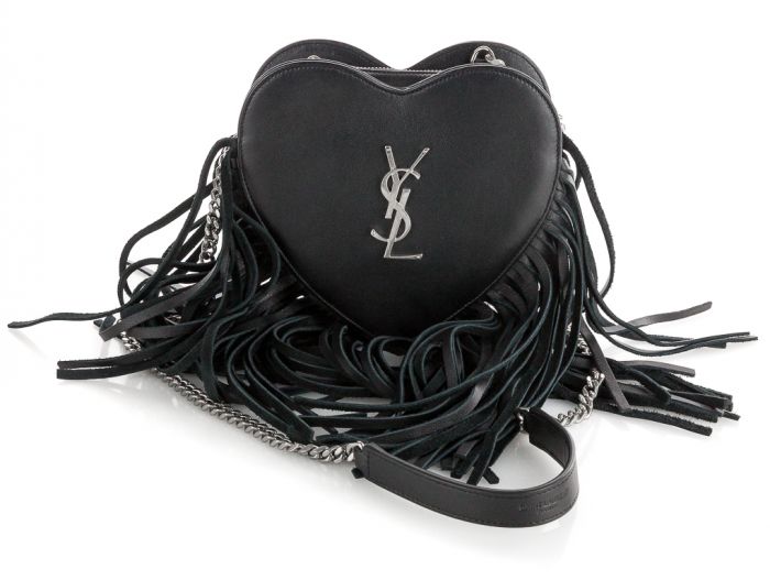 Yves Saint Laurent Heart Fringe Shoulder Bag  - Image 6