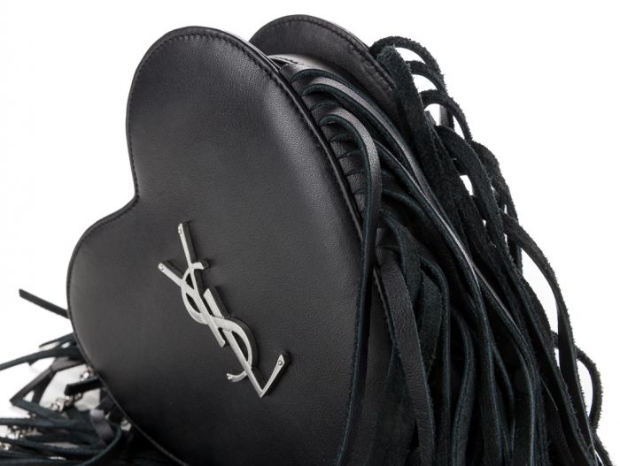 Yves Saint Laurent Heart Fringe Shoulder Bag  - Image 4