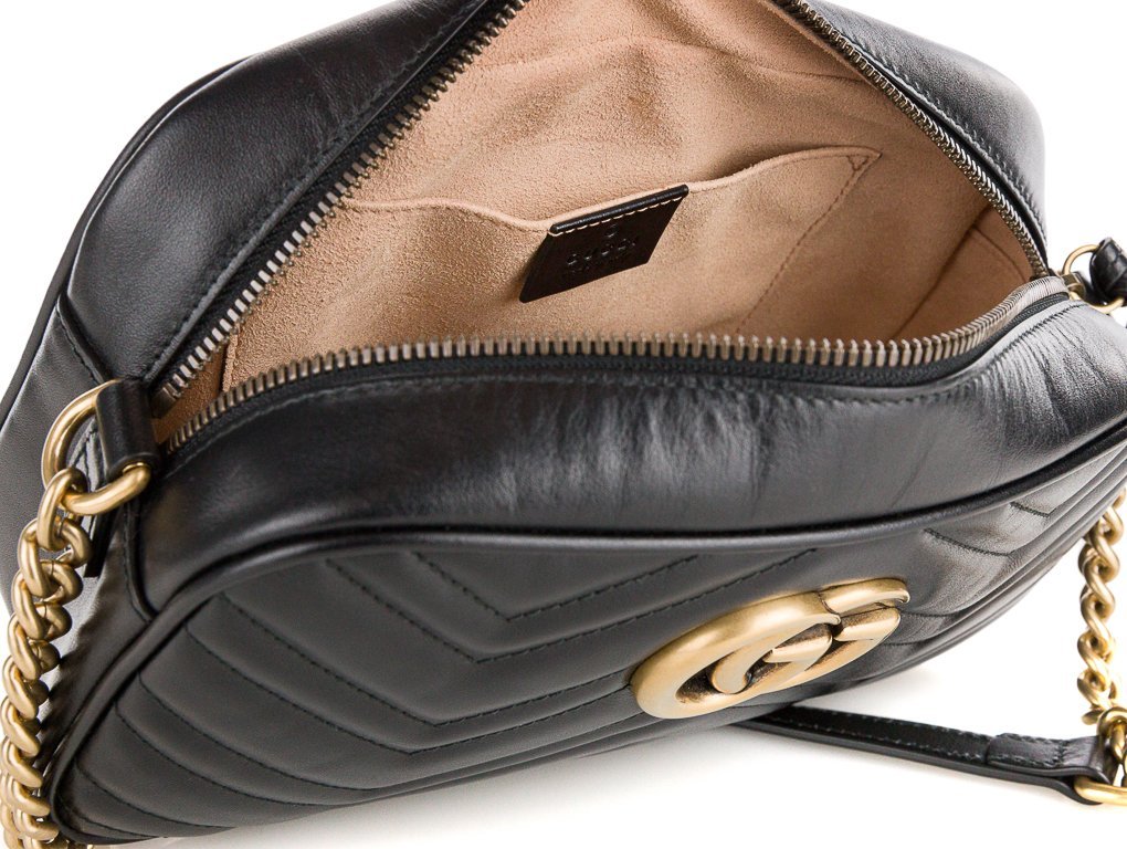 【GUCCI】GG Mamont Small Matelasse Shoulder Bag/全国送料無料 Gg Marmont Small Matelassé Shoulder Bag Brown | The Webster