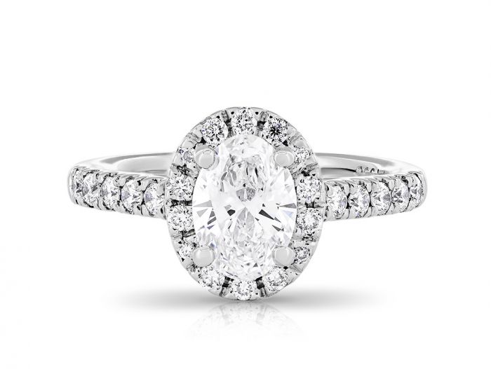 Oval Diamond Cluster Ring