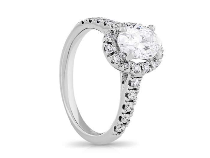 Oval Diamond Cluster Ring