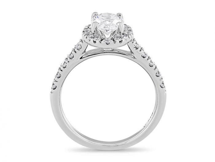 Oval Diamond Cluster Ring