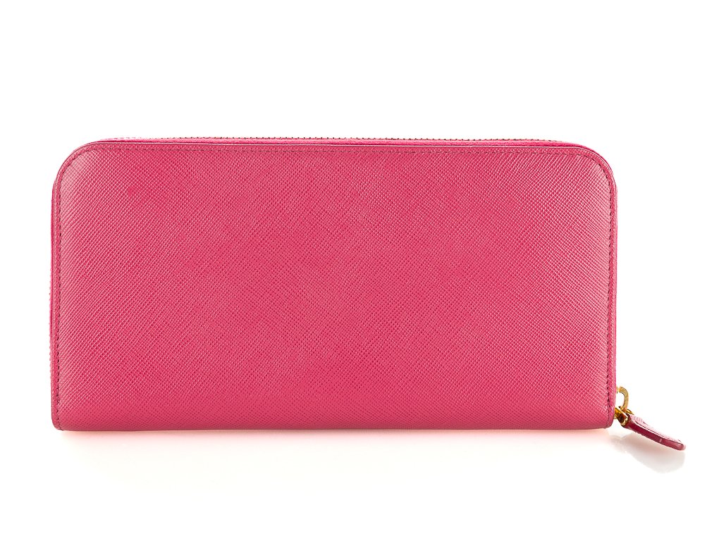 Prada wallet zip around hotsell