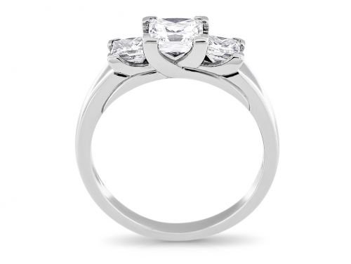 Three Princess Cut Diamond Ring