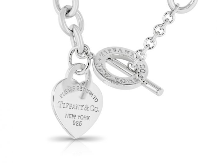 Tiffany Heart Tag Toggle Necklace