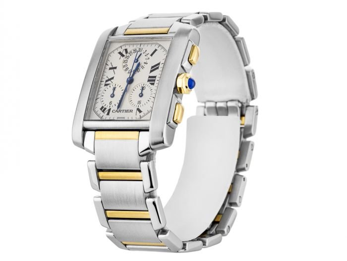 Cartier Tank Francaise Chronoflex Watch - Image 2