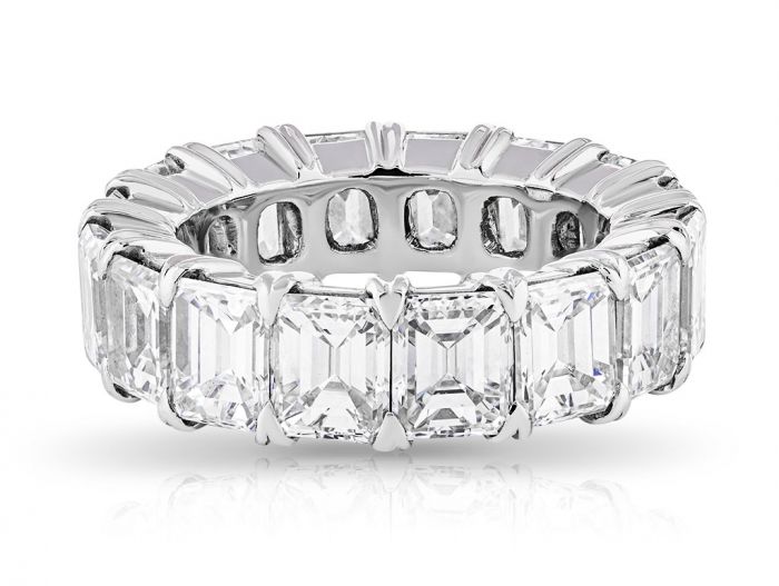 GRAFF Emerald Cut Eternity Diamond Ring