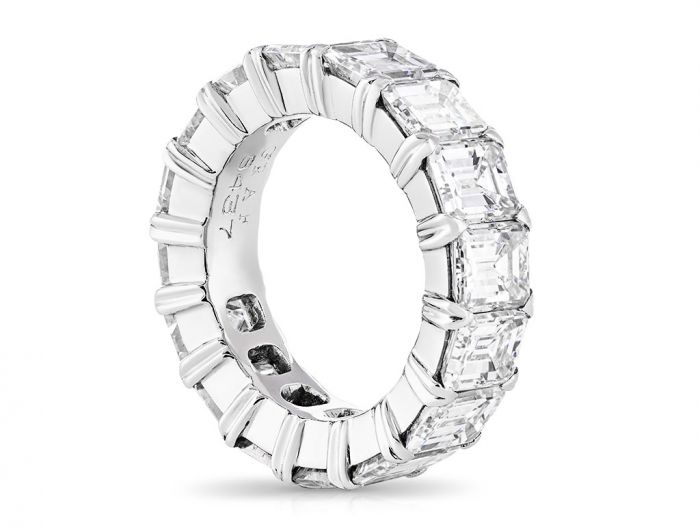 GRAFF Emerald Cut Eternity Diamond Ring