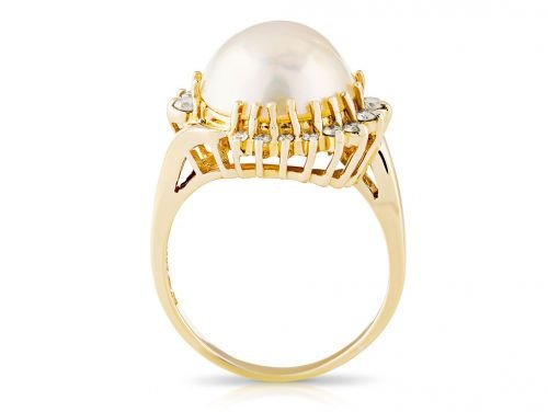 Pearl & Diamond Ring