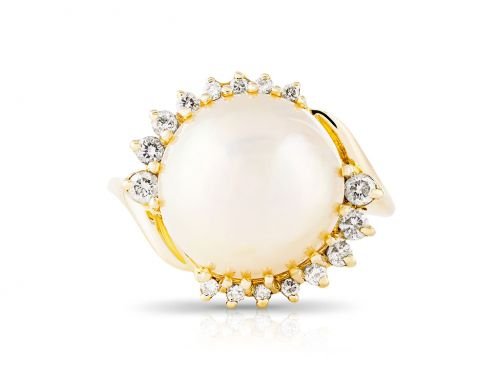 Pearl & Diamond Ring