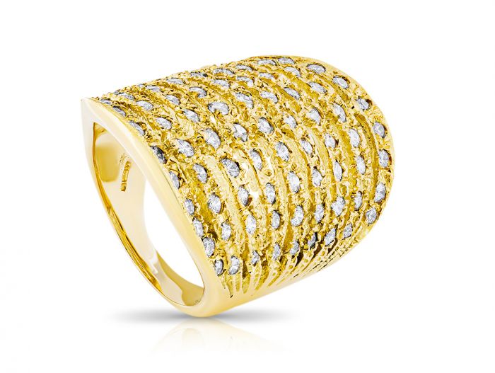 Diamond Nine Row Stack Ring - Image 2