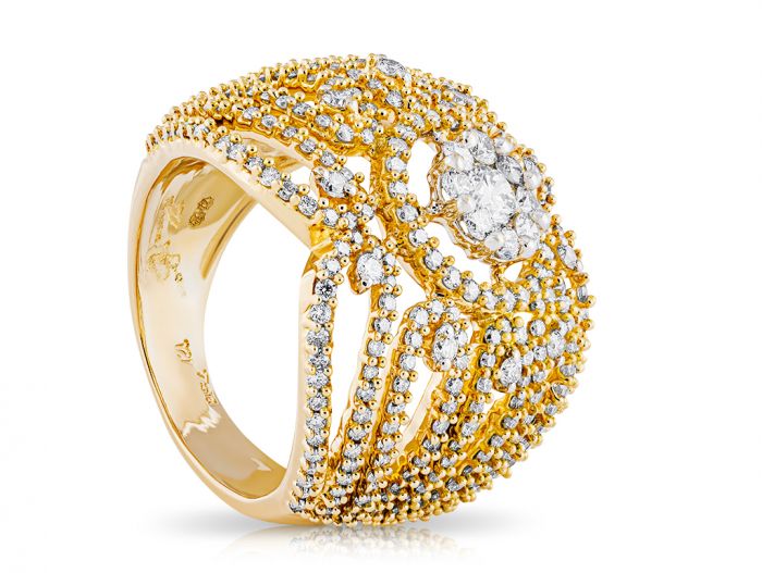 Fancy Diamond Cluster Ring