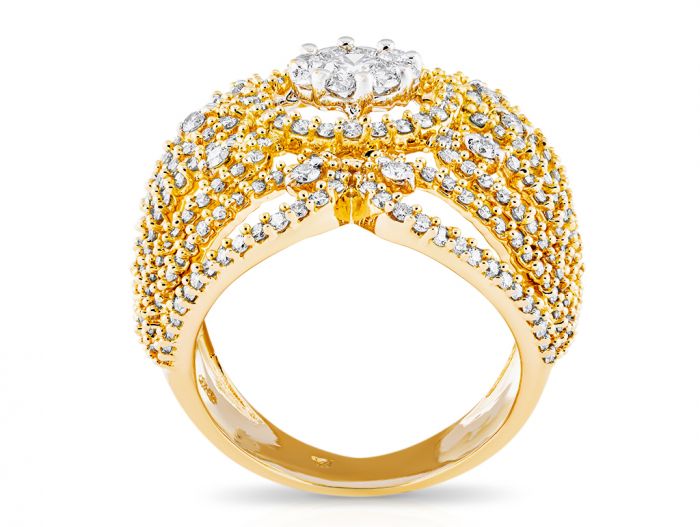 Fancy Diamond Cluster Ring
